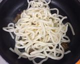 焼うどんbyわが家のカレーそぼろ作り方2写真