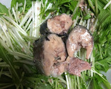 水菜と さば缶のサラダ作り方1写真
