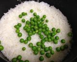 簡単！鮮やかシワなし☆グリンピースごはん作り方8写真