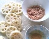 お手軽ツナで♡蓮根の挟み焼き♪作り方1写真
