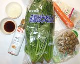 ほうれん草の炒めサラダ♪胡麻ドレッシング作り方1写真