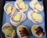ハムチーズロールとハンバーグパン作り方11写真
