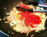トマトにんにくのクリームパスタ作り方7写真