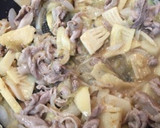 簡単！筍と新玉ねぎと豚肉の甘味噌炒め作り方4写真