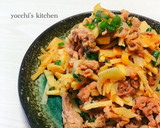 簡単！筍と新玉ねぎと豚肉の甘味噌炒め作り方5写真