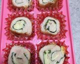 冷凍レシピ♪お弁当にささ身ロール♪作り方5写真