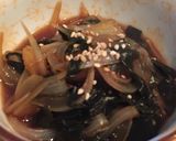 新玉ねぎとわかめの梅醤油作り方7写真