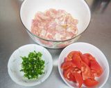 トマトで♪酢鶏♪作り方1写真
