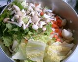 白菜と挽き肉の野菜たっぷりミネストローネ作り方5写真