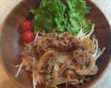 温玉のっけ！甘辛焼肉丼deワンプレート♪作り方8写真