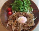 温玉のっけ！甘辛焼肉丼deワンプレート♪作り方9写真