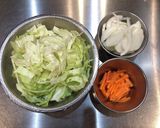 野菜たっぷり天津飯　東東亭(風)作り方1写真