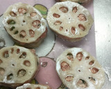 れんこんの豚ひき肉はさみ揚げ(甘酢風味)作り方4写真