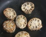 れんこんの豚ひき肉はさみ揚げ(甘酢風味)作り方7写真