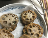 れんこんの豚ひき肉はさみ揚げ(甘酢風味)作り方8写真