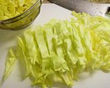 春キャベツとベーコンのレモン醤油炒め♪作り方1写真