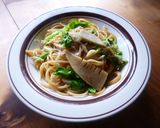 春のバター醤油スパゲティー♪作り方5写真