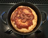 シナモンロール風1人分パンケーキ作り方9写真