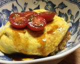 さばの味噌煮缶で作るヘルシーなオムライス作り方7写真