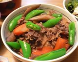 牛肉とごぼうとにんじんの煮物作り方7写真