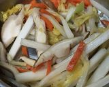 おいしいキムチの漬け汁救済☆チゲ風スープ作り方2写真