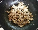 きのこと塩こんぶの味噌クリームパスタ作り方5写真