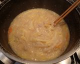 ひき肉と卵スープのうどん(ローミー)作り方5写真