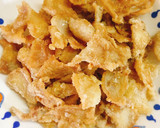 低糖質砂糖なし。たけのこと鶏皮のきんぴら作り方5写真