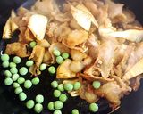 低糖質砂糖なし。たけのこと鶏皮のきんぴら作り方12写真
