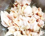 低糖質砂糖なし。たけのこと鶏皮のきんぴら作り方2写真