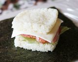 オリーブオイル✕ごま油　オイルおにぎらず作り方7写真