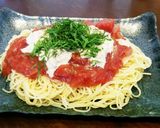ツナマヨとトマト缶の冷製パスタ。作り方6写真