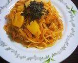 本格的 豚キムチ焼きそば 筍や旬の茸で作り方4写真