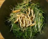 天然だしパックで作る 水菜のサラダ作り方6写真