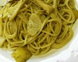 掘りたて筍と新じゃがのジェノベーゼパスタ作り方4写真