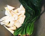 たけのことほうれん草のごま酢和え作り方1写真