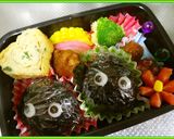 まっくろくろすけ キャラ弁 花見 運動会作り方9写真