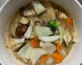 ゴロゴロ野菜と魚肉ソーセージ梅味噌炒煮風作り方13写真