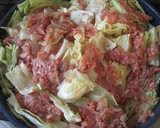 まるごとキャベツとミンチの蒸焼き作り方5写真