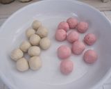 いちごバナナ白玉の豆乳ぜんざい作り方3写真