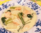 旨味たっぷり鮭と蕪の豆乳味噌スープ作り方6写真