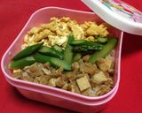 油揚げとアスパラの三色弁当作り方7写真