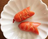 お弁当おかず〜鯉のぼりウィンナーカット〜作り方2写真