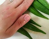 新筍とオクラの煮物作り方3写真