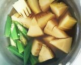 新筍とオクラの煮物作り方6写真