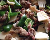仕上げが決め手♡筍&牛肉のトロみ中華炒め作り方5写真