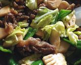 仕上げが決め手♡筍&牛肉のトロみ中華炒め作り方7写真
