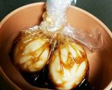 ラカントで！味付け材料3つの簡単な味卵♪作り方3写真