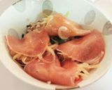 生ハムと新たま丼♡簡単作り方4写真