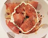 生ハムと新たま丼♡簡単作り方5写真